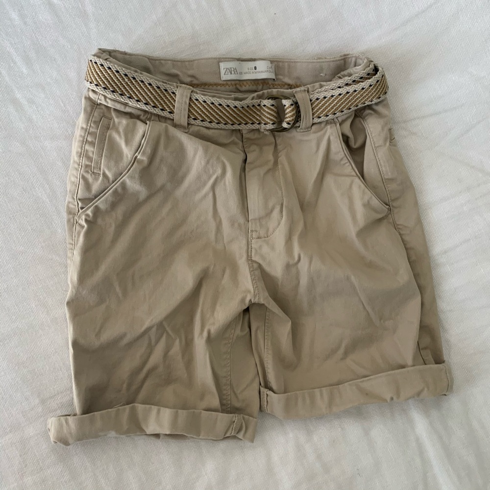 ZARA boys shorts tan size 8